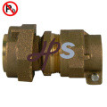 lead free brass water meter fitting NSF-61